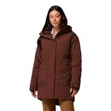 Columbia Harmony Falls Parka voor dames, donsjack met capuchon, tabak, L