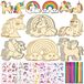 Omgoods - 398 Stuks Licorne Kit de Bricolage en Bois pour Enfants - Bricolage Créatif