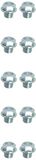 KS Tools 430.1071 Olieaftapplug, buitenzeskant, 17mm, M14x1,5x11mm, 10 per pak