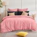 TRANKIELO® - Ensemble de literie chaude en flanelle 200 x 200 cm – Housse de couette moelleuse + 2 taies d'oreiller – Lavable en machine
