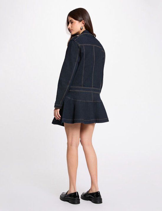 Morgan - Oversized denim jacket 261-Vsoubia Dark blue