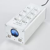Filtre secteur Hi-Fi - Filtre antiparasite à 8 prises - Prise avec indicateur - Protection contre les surtensions