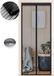 Moustiquaire de porte - Noir - Fermeture automatique - Pas de perçage nécessaire - Pour porte de balcon et porte de terrasse