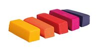 Rayher Kaarskleurstof voor het maken van kaarsen, 5 kleuren: geel, oranje, rood, roze, paars, veelkleurige pigmenten voor doe-het-zelf dompelkleurkaarsen
