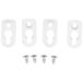Hammond Electronics 1556FOOTWH-4 Pied de montage ABS plastique blanc (l x l x h) 51 x 51 x 5 mm 4 pièces
