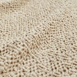 Essix - Songe - Effen katoenen kussenhoes 40 x 60 Vanille