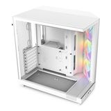 NZXT H6 Flow RGB - Compacte ATX PC-behuizing Dubbele Kamer - Wit