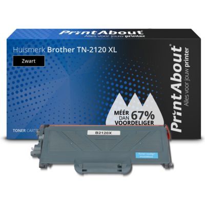 PrintAbout Brother TN-2120 XL Toner Zwart Extra Hoge Capaciteit