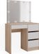 Vicco Kaptafel met licht Sherry, Sonoma, 90 cm met spiegel en LED-lichtslinger