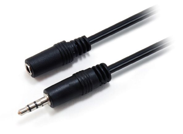 Equip 3.5mm Stereo Audio Extension Cable - 2.5m - Black