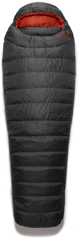 Rab Rab Ascent 500 Sleeping Bag Regular, grijs Left Zipper 2023 Donzen Slaapzakken