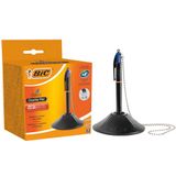 BIC 4 Colours Counter Pen Balpen met Kliksysteem Medium Punt (1,0 mm) - Blauw, Doos van 1 Stuk