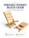 Portable Libri GmbH Portable Wooden Beach Chair Plans