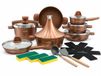 Swiss Haus® GPC3020CO Ensemble de casseroles Induction - Ensemble de casseroles 20 pièces - Sans PFAS - Cuivre