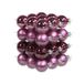 Othmar Decorations Kleine kerstballen - 36x st - cherry roze - D4 cm - glas - kerstversiering