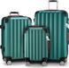 MONZANA Kofferset - Koffer M L XL 3-delig Hardcase Handbagage - Groen