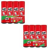 Staedtler Pritt lijmstift, veilige en kindvriendelijke lijm voor knutselen, sterke lijm voor school en kantoor, voordeelverpakking met 8x 22 g Pritt potlood