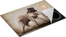 Chefcare Inductie Beschermer Olifant met Oranje Ballon - 75x50 cm
