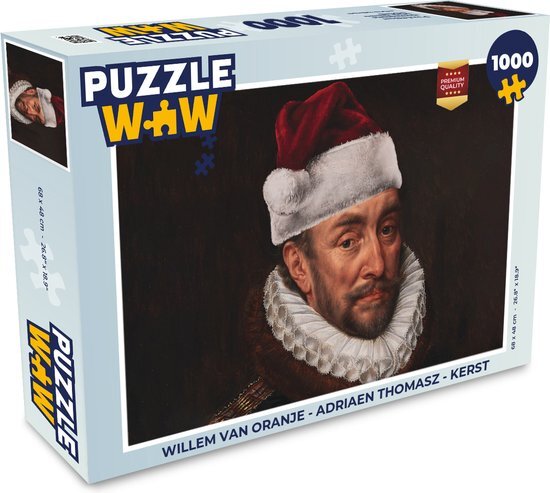 MuchoWow Puzzel Willem van Oranje - Adriaen Thomasz - Kerst - Legpuzzel - Puzzel 1000 stukjes volwassenen