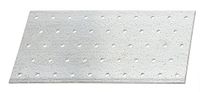 Alberts 836658 geperforeerde plaat, sendzimir verzinkt, 200 x 120 mm, 25er Set