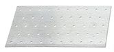 Alberts 836658 geperforeerde plaat, sendzimir verzinkt, 200 x 120 mm, 25er Set