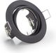 TRIO LEUCHTEN jura inbouwspot metaal mat zwart rond - 4017807378078