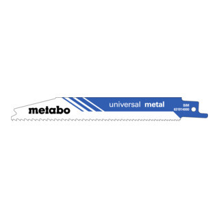 Metabo Metabo reciprozaagbladen metaal serie pionier 150x 0,9 mm BiM progressief Aantal:5