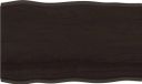 vidaXL Tafelblad natuurlijke rand 100x60x2 cm eikenhout donkerbruin