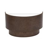 Dubbel-Smile 1xe27: Elegant roestkleurig lichtaccessoire, 17 x 30 x 15 cm