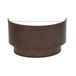 Dubbel-Smile 1xe27: Elegant roestkleurig lichtaccessoire, 17 x 30 x 15 cm