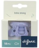 Difrax Fopspeen Natural 18+m Lila Amethyst - 2 x - Voordeelverpakking