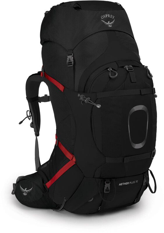 Osprey Aether Plus 70 Rugzak Heren - Zwart - 2023 Model