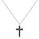 Brosway Heren ketting van staal met kruis symbool, halsketting voor heren, collectie backliner - BBC07, 480mm, Roestvrij staal, Geen edelsteen