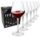 Tritan Verres à vin flottants - Set de 6 - 440ml - Rouge