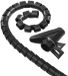 Hama 00220996 Kabelslang Kunststof Zwart flexibel (Ø x l) 2 cm x 250 cm 1 stuk(s)