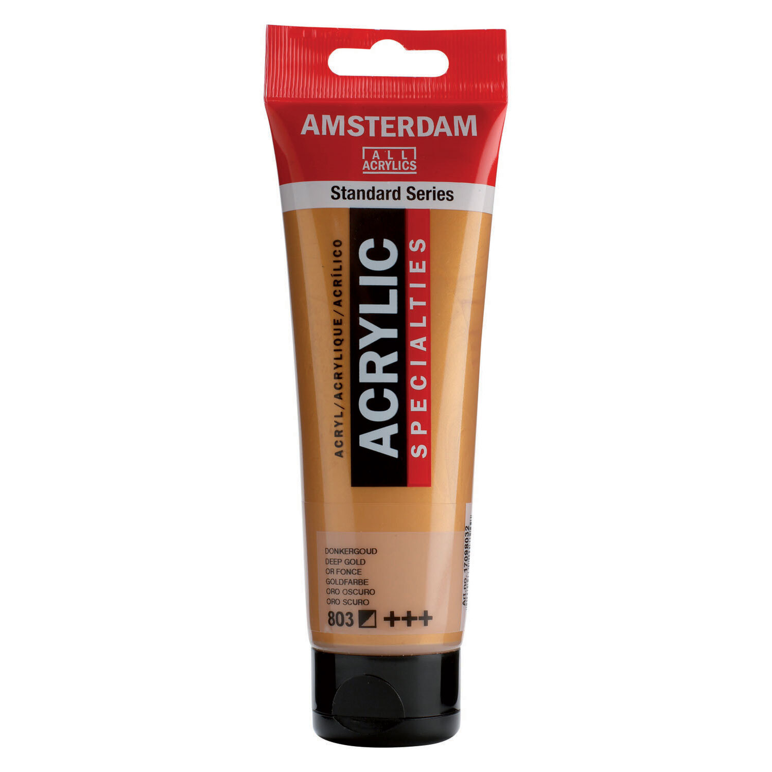 Amsterdam Standard tube 120 ml Donkergoud halfdekkende acrylverf donker goud