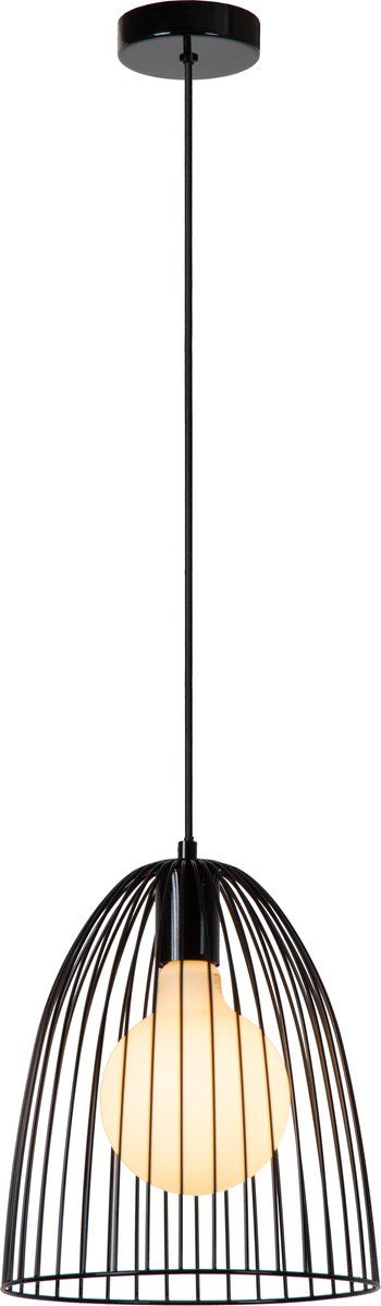 Lucide MACARONS Hanglamp - Ø 24,5 cm - Zwart