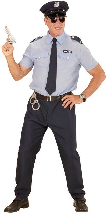 Widmann Politie & Detective Kostuum Realistische Politieman Kostuum Large Carnaval kostuum Verkleedkleding