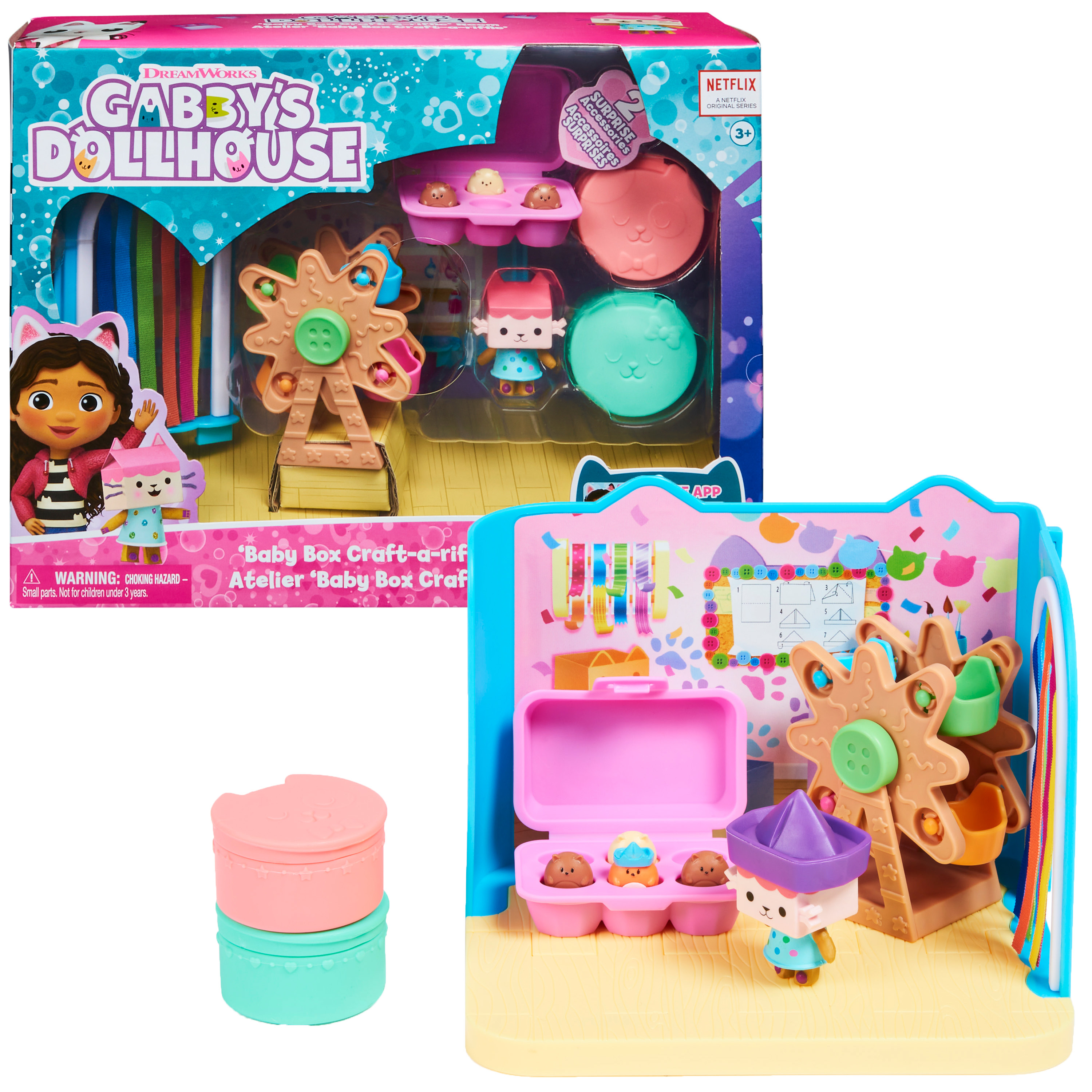 Spin Master Gabby&#39;s Poppenhuis - Baby Kitty&#39;s Knutselkamer-speelset