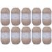 Utopia Crafts JOY Uni brei- en haakgaren, zacht, onderhoudsvriendelijk, 100% polyacryl, bol van 10 x 50 g, 150 m (warm bruin)