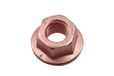 Connect 30740 Koper geflitste Moer Flens & Zelfborgende M10 x 1.5 x 15mm Hex 5st, Bruin