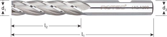 Rotec HSS-E Vingerfrees, lang, ø12