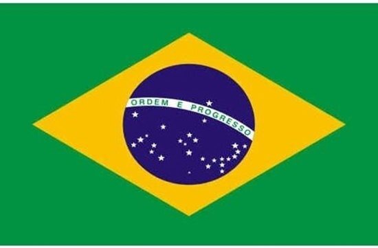 Fostex Braziliaanse vlag vlag van BraziliÃ« 90 x 150