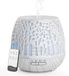 Humidificateur diffuseur d'arômes diffuseur de parfum - Diffuseur à ultrasons - Design bois forêt - 400 ml - Blanc - Avec télécommande