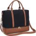Non-branded Women's Weekender Bag - Canvas Sports Bag - Black - Large