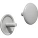 Häfele Cache-vis pour plaques de serrage avec trou de tête 2,5 mm PZ2, gris clair - RAL 7034
