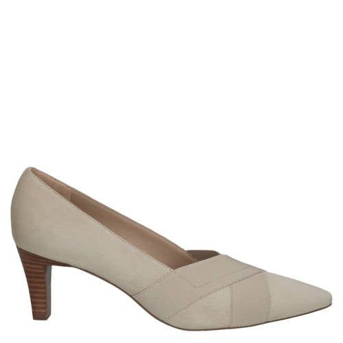 Peter Kaiser leren pumps taupe