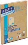 G.P.V. France SAS Zelfklevende verzendhoezen, 25 stuks, 260 x 330 mm, Bruin, Papier
