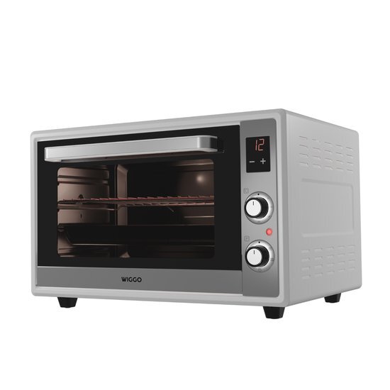 Wiggo WMO-E657(W) - Vrijstaande Mini Oven - 65 liter - 2000 Watt - Digitale Timer - 5 jaar Garantie - Wit