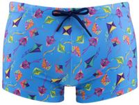HOM Badeshorts Swim Shorts Lido Blauw Effen Regular Fit Mannen XL